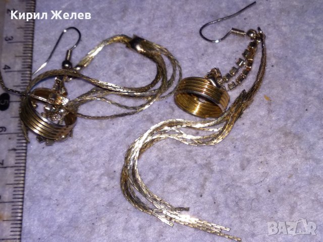 ЕФИРНИ НЕЖНИ ПОЗЛАТЕНИ КРИСТАЛНИ АРТ ОБЕЦИ 21873, снимка 8 - Обеци - 41483890