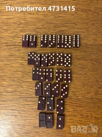 Малко бакелитено домино, снимка 2 - Колекции - 53771489