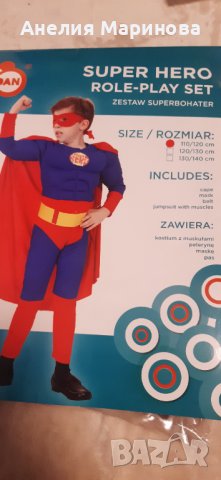 Костюм с мускули Super Hero, снимка 2 - Детски комплекти - 41353624
