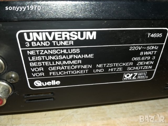 UNIVERSUM STEREO TUNER 0410211855, снимка 4 - Ресийвъри, усилватели, смесителни пултове - 34349080