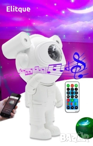 Лампата Астронавт с 12 различни светлинни ефекта е уникален и иновативен предмет , снимка 6 - Настолни лампи - 52902933