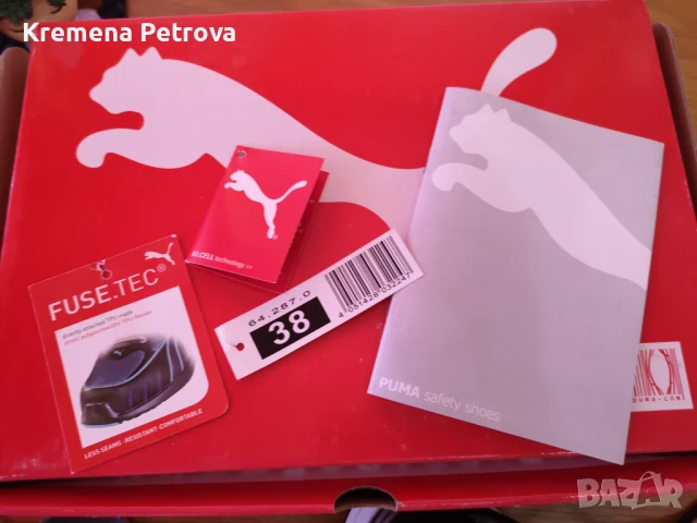 Дамски спортни маратонки на PUMA - SAFETY SHOES с алуминиево бомбе. , снимка 4 - Маратонки - 50876644