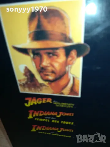 INDIANA JONES X3 VHS VIDEO ORIGINAL TAPE-ВНОС GERMANY 2402251902LNWC, снимка 5 - Други жанрове - 49261072