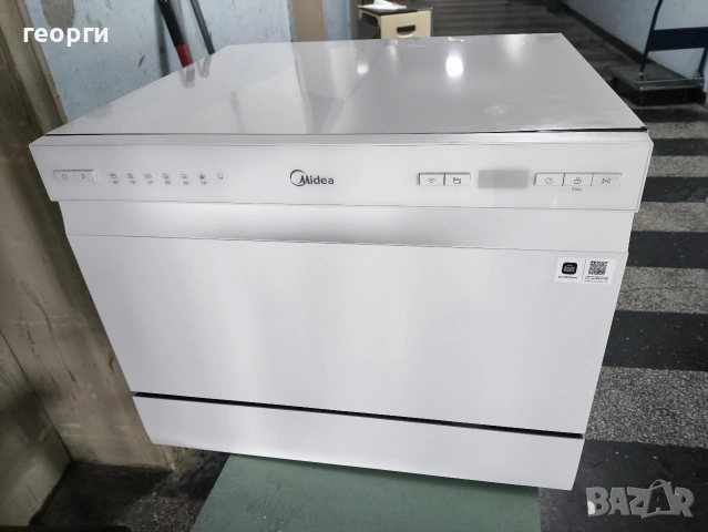Компактна настолна съдомиялна Midea (6 комплекта) – Като нова!, снимка 2 - Съдомиялни - 53483457