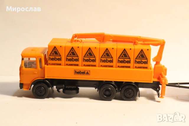 HERPA H0 1/87 MAN АВТОКРАН ТИР КАМИОН МОДЕЛ, снимка 2 - Колекции - 53385715