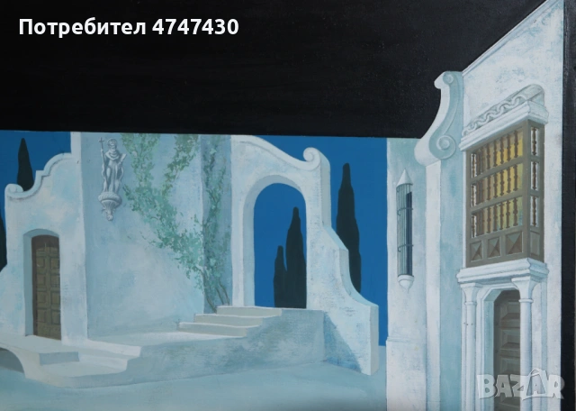 Иван Савов темперни бои сценография " Севилският бръснар ", снимка 4 - Картини - 53635308