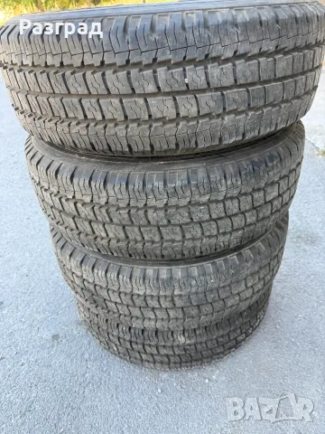 Железни джанти  за Mercedes Vito Viano с нови зимни гуми 205/65 R16C, снимка 2 - Гуми и джанти - 56023258