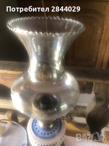 продавам нощна лампа имитация на старинна газова лампа, снимка 4 - Антикварни и старинни предмети - 41638253