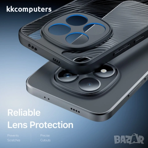 DUX DUCIS Aimo Калъф за Xiaomi Redmi Note 15 Pro 5G - PC+TPU, Матов, 1.2m SGS, REACH, Черен, снимка 6 - Калъфи, кейсове - 53780126