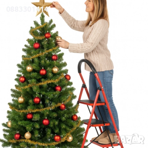 Сгъваема стълба 3 стъпала, до 150кг, снимка 5 - Други стоки за дома - 52807829