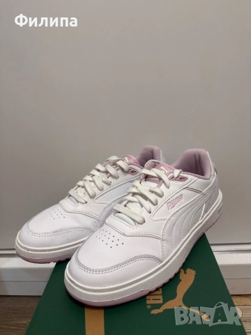 Сникърси Puma Doublecourt от естествена кожа, снимка 3 - Маратонки - 52973206