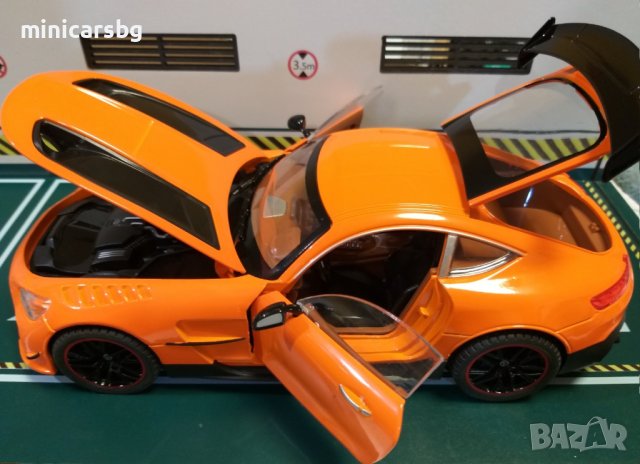 1:18 Метални коли: Mercedes-Benz AMG GT (C190) Black Series (Мерцедес-Бенц), снимка 6 - Колекции - 30110610