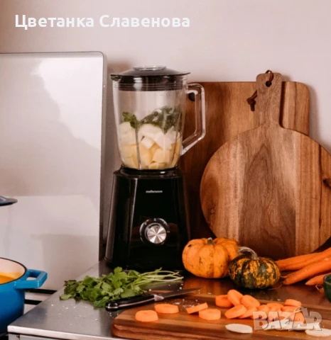 Блендер с мощност 1500 W, обем 1,5 л, 6 ножа от неръждаема стомана, 2 скорости и турбо функция , снимка 3 - Блендери - 50471812