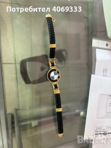 Златна гривна BMW  14к нова, снимка 5 - Пръстени - 49876598