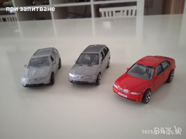 5 метални BMW: 3 серия купе и седан, z4 и две Х5,1:54- 1:61, снимка 17 - Колекции - 48918732