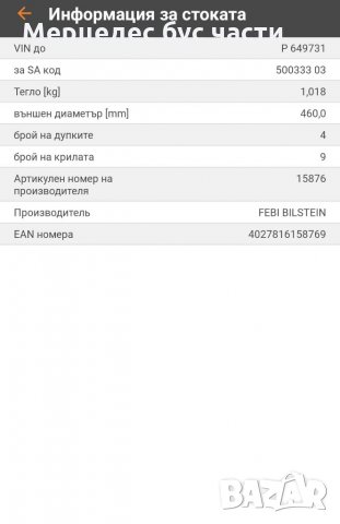 Мерцедес Спринтер (95-06) и Варио перка за охлаждане на двигателя, снимка 2 - Части - 29618631
