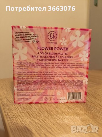 Палитра с ружове BH Cosmetics Flower Power, снимка 3 - Декоративна козметика - 42303754