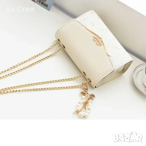 💕Дамска чанта- черна и екрю, снимка 7 - Чанти - 53563037