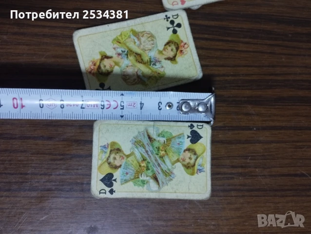 Стари мини карти за игра, снимка 3 - Други ценни предмети - 51076062