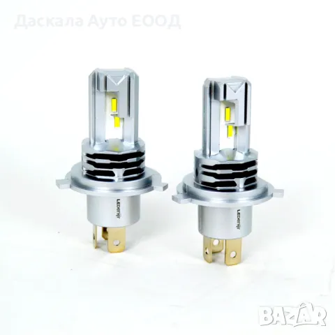 Диодни крушки к-т, H4, 12V, 50W, 15000 lm, без вентилатор, снимка 2 - Аксесоари и консумативи - 48591366