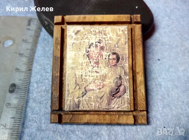 ПРЕСВЕТА БОГОРОДИЦА с МЛАДЕНЕЦА ИЗТОЧНОПРАВОСЛАВНА ИКОНКА ПРИНТ ДЪРВО 47634, снимка 2 - Икони - 47917327