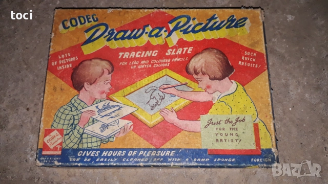 детска играчка за рисуване, наречена "Draw-a-Picture Tracing Slate" от Codeg, снимка 2 - Други игри - 52094622