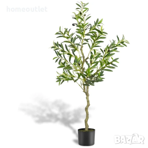 ПРОМОЦИЯ Изкуствено маслиново дърво с енергоспестяващи лед светлини, к-т от 2 бр, 122см A-GE23002