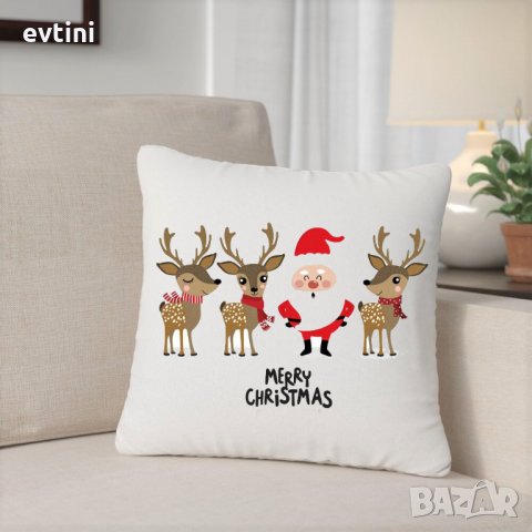 Коледна възглавничка със снимка, снимка 5 - Възглавници - 34763139