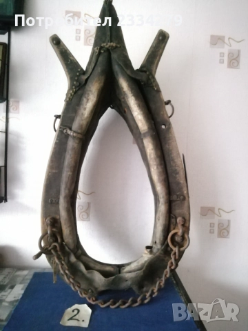 Хомути за теглене от магарета,коне,волове, различни модели и размери., снимка 9 - Антикварни и старинни предмети - 38310110