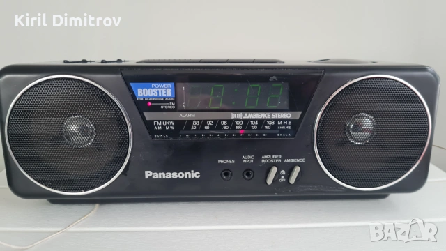 Panasonic RC-X210 – стерео радио с часовник и аларма, снимка 2 - Радиокасетофони, транзистори - 53175092