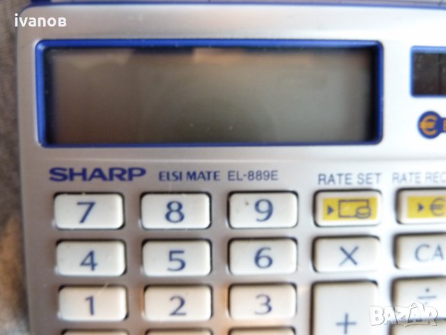 калкулатор sharp el 889e, снимка 4 - Друга електроника - 35776318