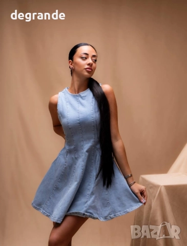 Сладка дънкова рокля, снимка 4 - Рокли - 51536668