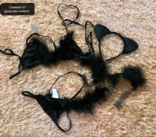 Дамско бельо комплект от 6 части с пухче, снимка 7 - Бельо - 41813199