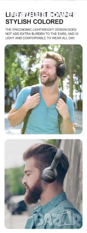 Безжични слушалки с Bluetooth 5.1 Siindoo JH-919, 30h. Play, Type-C, с микрофон , снимка 9 - Bluetooth слушалки - 40597933