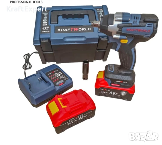 АКУМУЛАТОРЕН ГАЙКОВЕРТ KRAFTWORLD POWERSHARE 36V