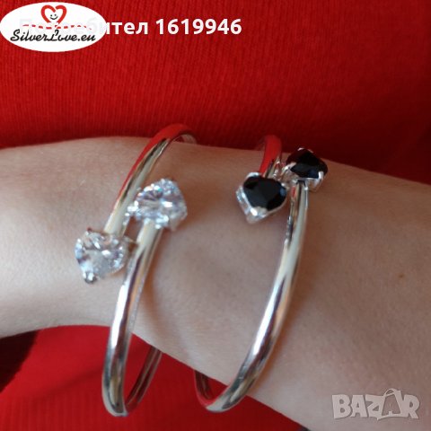 Сребърни гривни, снимка 13 - Гривни - 32903403