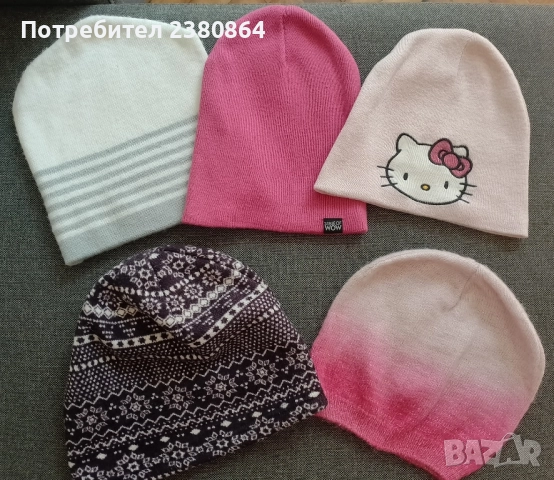 Нови шапчици за момиченца , снимка 7 - Шапки, шалове и ръкавици - 51521962