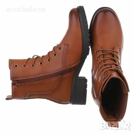 Дамски боти с връзки, 2цвята , снимка 3 - Дамски боти - 47856133