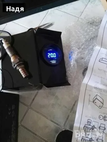 Ламбда сонда за смеси, с волтметър, AFR, Air Fuel Ratio, НОВА, показващ уред, ланда сонда, снимка 7 - Части - 56241662