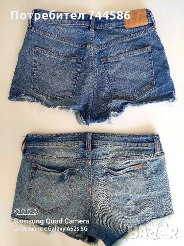 2 бр къси дънкови панталони, снимка 8 - Къси панталони и бермуди - 36089658