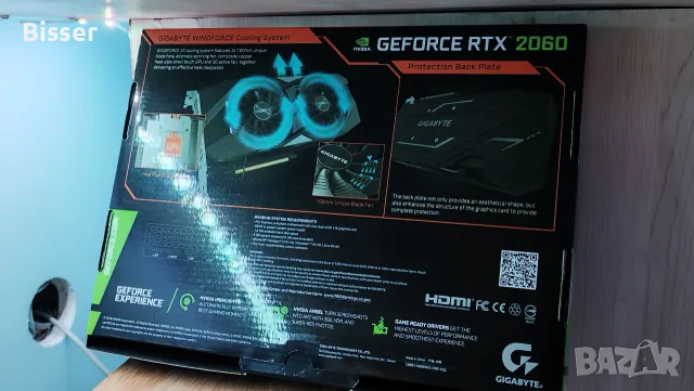 Видеокарта Gigabyte GeForce RTX 2060 OC Windforce 6G, снимка 10 - Видеокарти - 56020075