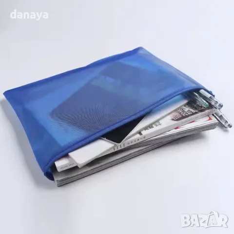 5494 PVC папка с цип голям формат B4 с вътрешна мрежеста преграда, снимка 5 - Ученически пособия, канцеларски материали - 48109952