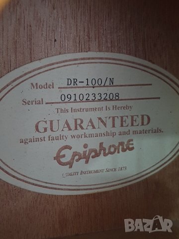 EPIPHONE BY GIBSON акустична китара , снимка 3 - Китари - 42458637