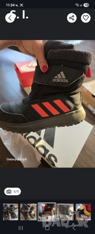 Оригинални боти/апрески Adidas, Lasocki 34-35н., снимка 4 - Детски боти и ботуши - 51875636