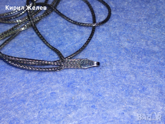 МАРКОВО НЕЖНО ТРОЙНО СРЕБЪРНО КОЛИЕ СРЕБРО 925 с БЯЛА ПОЗЛАТА / Закопчалката НЕ е Сребърна! 43808, снимка 13 - Колиета, медальони, синджири - 44664323