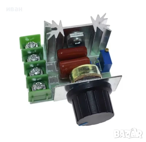 Семисторен регулатор на мощност до 2000w, снимка 2 - Друга електроника - 51079433