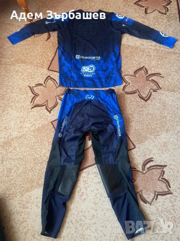 Мотокрос (ендуро) екип (джърси и бридж) S3 Husqvarna, снимка 2 - Спортни дрехи, екипи - 51165528