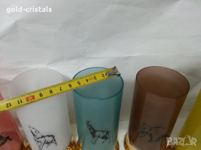 Стъклени водни чаши , снимка 5 - Антикварни и старинни предмети - 35984733