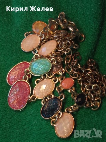 ВИНТИДЖ АРТ ДЕКО СТИЛ ФЕШЪН ОГЪРЛИЦА 203931, снимка 9 - Колиета, медальони, синджири - 35228371