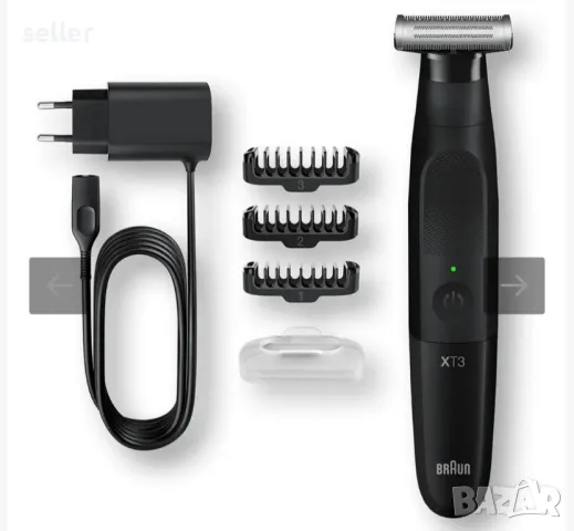 Тример за брада и самобръсначка Braun XT3100, 3 гребена, снимка 2 - Тримери - 49695764